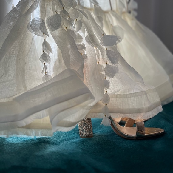 Zimmermann Botanica Petal Gown NWT Size 2 US 6-8 Medium White Floral Dress - Picture 7 of 14